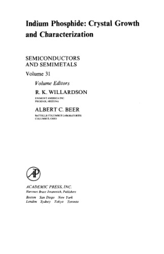 ﻿ایندیم فسفید. رشد کریستال و خصوصیات