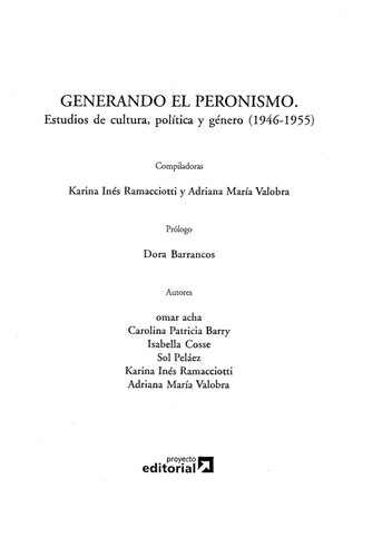 ﻿مولد پرونیسم: مطالعات فرهنگ، سیاست و جنسیت (1946-1955)