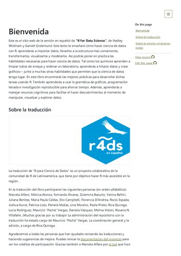 ﻿R برای علم داده (R برای علم داده - اسپانیایی) R4DS