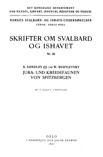 Jura- und Kreideformen von Spitzbergen