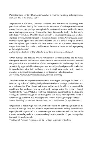 ﻿داده‌های میراث باز: مقدمه‌ای بر تحقیق، انتشار و برنامه‌نویسی با داده‌های باز در بخش میراث