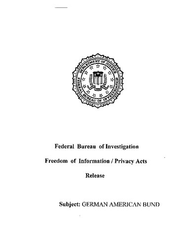 ﻿فدراسیون آلمان آمریکایی / بوند