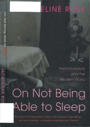 ﻿در مورد ناتوانی در خواب: روانکاوی و دنیای مدرن