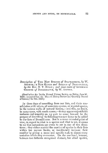 ﻿شرح دو گونه جدید od Staurastrum