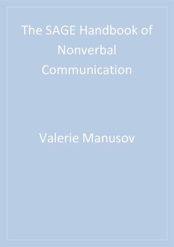 ﻿SAGE Handbook of Nonverbal Communication