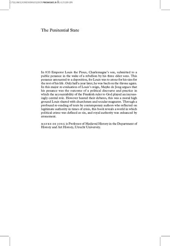 ﻿دولت توبه: اختیار و کفاره در عصر لویی پارسا، 814-840