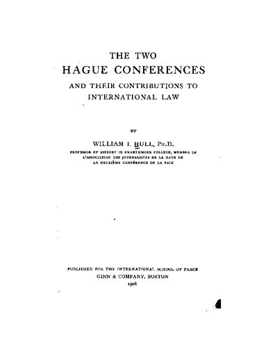 ﻿دو کنفرانس لاهه و سهم آنها در حقوق بین الملل