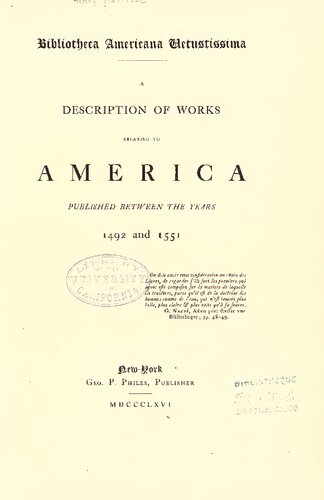 ﻿شرح آثار مربوط به آمریکا که بین سالهای 1492 و 1551 منتشر شد