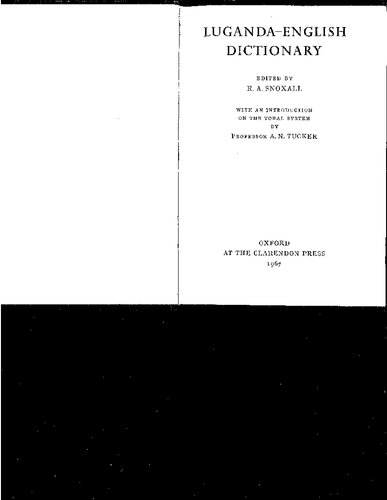 ﻿فرهنگ لغت لوگاندا-انگلیسی