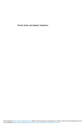 ﻿سری فوریه و تبدیلات انتگرال