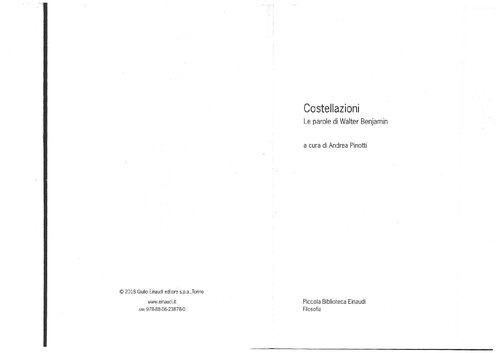 ﻿صورت های فلکی. سخنان والتر بنیامین