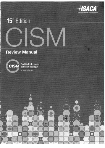 ﻿CISM Review Manual Edition 15