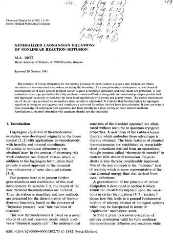 مقالات جمع آوری شده از M.A.Biot