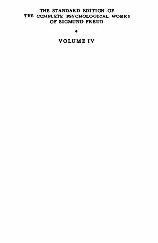 ﻿نسخه استاندارد آثار روانشناختی کامل زیگموند فروید. جلد IV (1900)، تعبیر خواب (بخش اول)