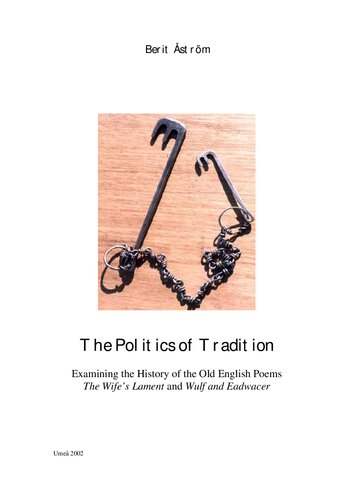 ﻿سیاست سنت: بررسی تاریخ شعرهای انگلیسی قدیمی 