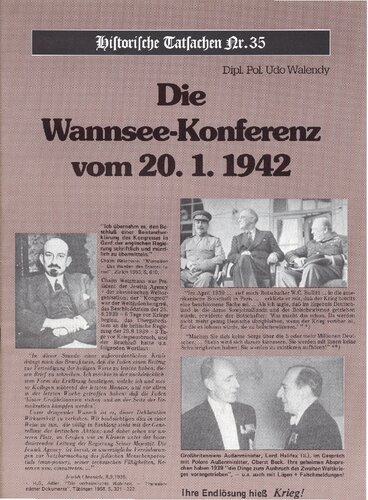 ﻿﻿کنفرانس Wannsee در 20 ژانویه 1942