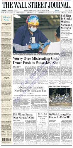 ﻿مجله ی وال استریت
وال استریت ژورنال دوشنبه 19 آوریل 2021
 78863141