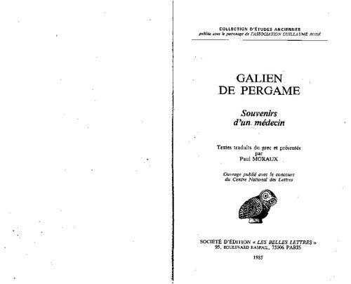 ﻿Galien de Pergame: سوغاتی از یک پزشک