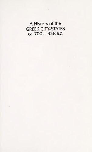 ﻿A History of the City City States، ca. 700-338 قبل از میلاد