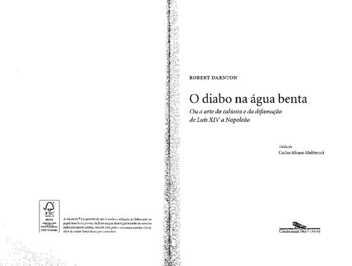 ﻿شیطان در آب مقدس یا هنر تهمت و افترا از لویی چهاردهم تا ناپلئون