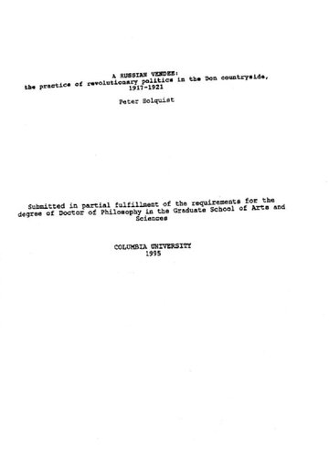 ﻿یک وندی روسی رویه سیاست انقلابی در حومه دان 1917-21 جلد 1