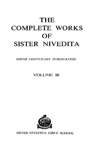 ﻿The Complete Works Of Sister Nivedita Vol. 3