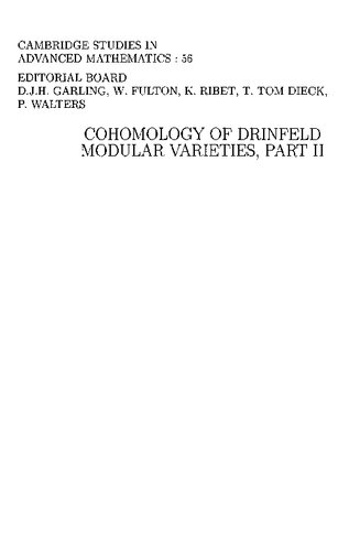 ﻿Cohomology انواع مدولار Drinfeld. قسمت دوم. فرم های اتومورفیک، فرمول های ردیابی و مکاتبات لانگلند