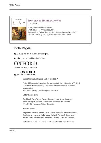 ﻿لیوی در مورد جنگ هانیبالیک