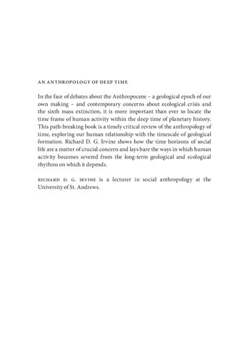 ﻿یک انسان شناسی از زمان عمیق. همزمانی زمین شناسی و زندگی اجتماعی