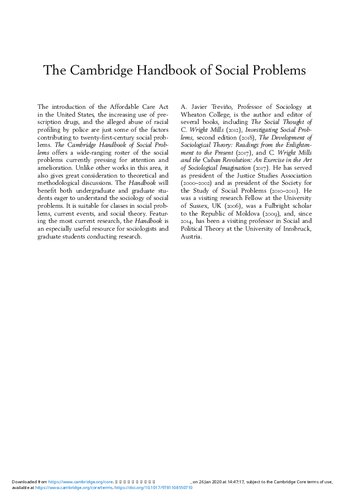 ﻿کتاب راهنمای مشکلات اجتماعی کمبریج