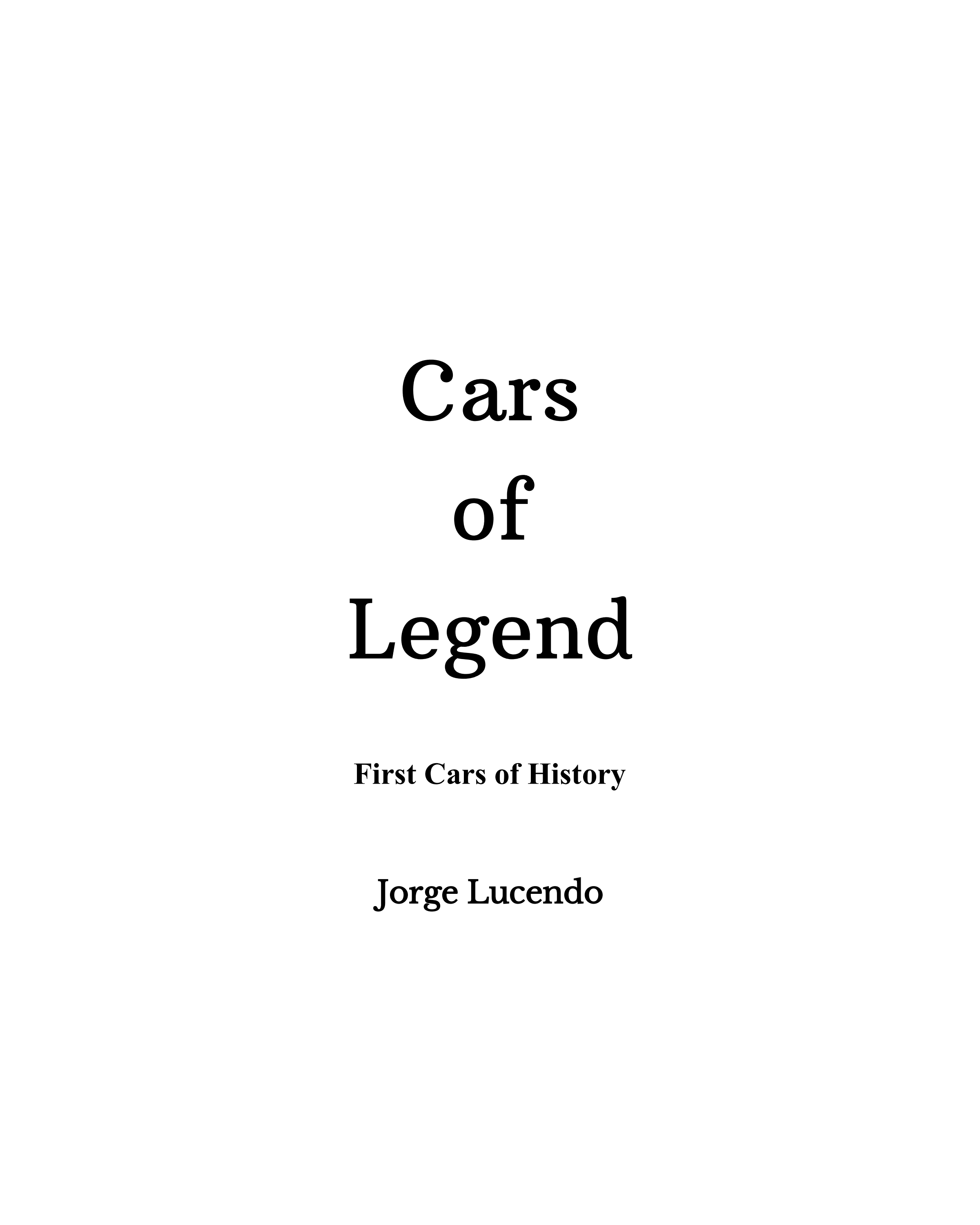 ﻿Cars of Legend: First Cars of History