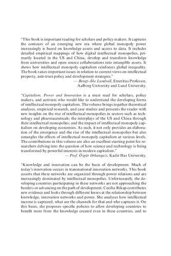 ﻿سرمایه داری، قدرت و نوآوری. سرمایه داری انحصاری فکری آشکار شد