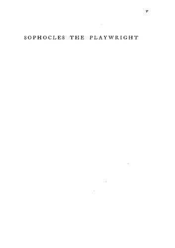 ﻿سوفوکل، نمایشنامه نویس