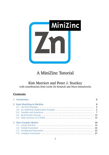 ﻿یک آموزش MiniZinc