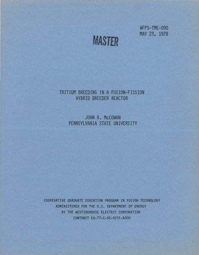 ﻿پرورش تریتیوم در یک راکتور پرورش دهنده هیبریدی فیوژن-شکافت