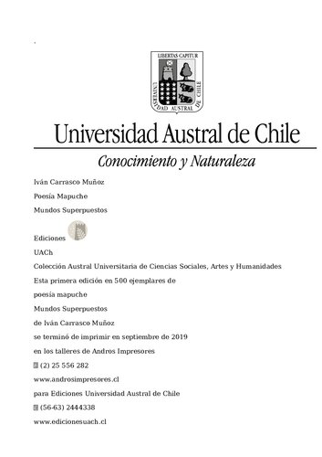 ﻿شعر ماپوچه: جهان های همپوشانی