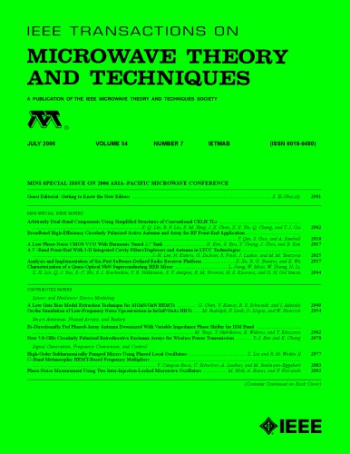 ﻿IEEE MTT-V054-I07 (2006-07)