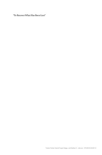 ﻿برای بازیابی آنچه از دست رفته است: مقالاتی در مورد معاد شناسی، بینامتنیت، و تاریخ پذیرش به افتخار دیل سی. آلیسون جونیور