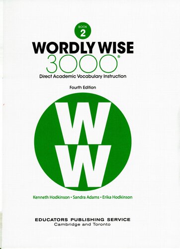 ﻿Wordly Wise 3000 Book 2: آموزش واژگان مستقیم علمی
