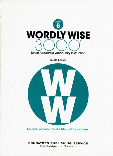 ﻿Wordly Wise 3000، کتاب 6: آموزش مستقیم واژگان آکادمیک