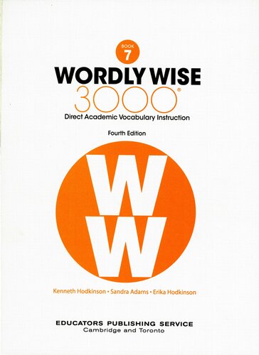 ﻿Wordly Wise 3000، درجه 7: آموزش مستقیم واژگان آکادمیک
