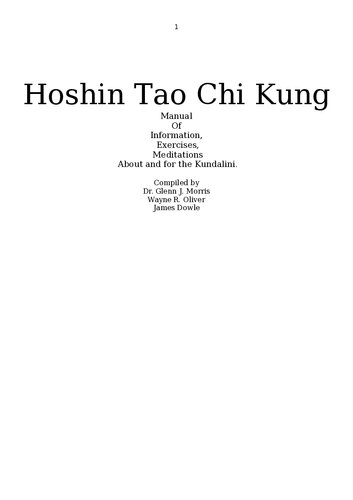 ﻿هوشین تائو چی کونگ: راهنمای اطلاعات، تمرینات، مراقبه ها درباره و برای کندالینی
