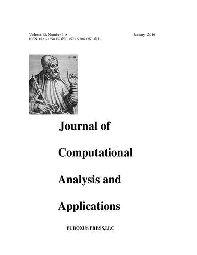 ﻿مجله تحلیل محاسباتی و کاربردها جلد 12، 1389
