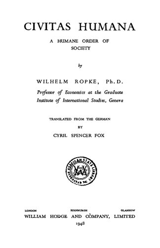 ﻿Civitas Humana - نظم انسانی جامعه