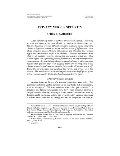 ﻿حریم خصوصی در مقابل امنیت