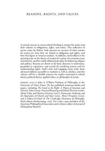 ﻿دلایل ، حقوق و ارزشها