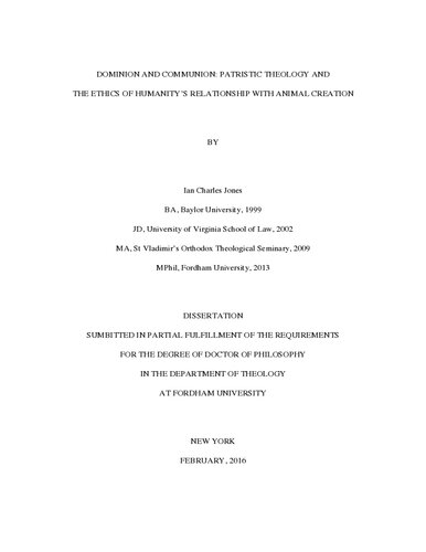 ﻿سلطه و اشتراک - الهیات پدری و رابطه اخلاق بشریت با آفرینش حیوانات