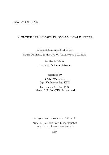 جریان های چند فاز در لوله های مقیاس کوچک