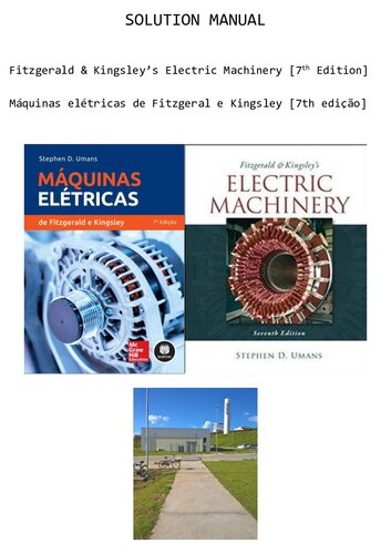 ﻿راهنمای راه حل Fitzgerald Kingsley Electric Machinery