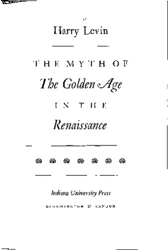 ﻿اسطوره عصر طلایی در رنسانس.